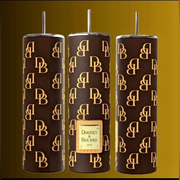 Dooney and Bourke Inspired 20oz Stainless Steel Wrapped Tumbler - Picture 2 of 5